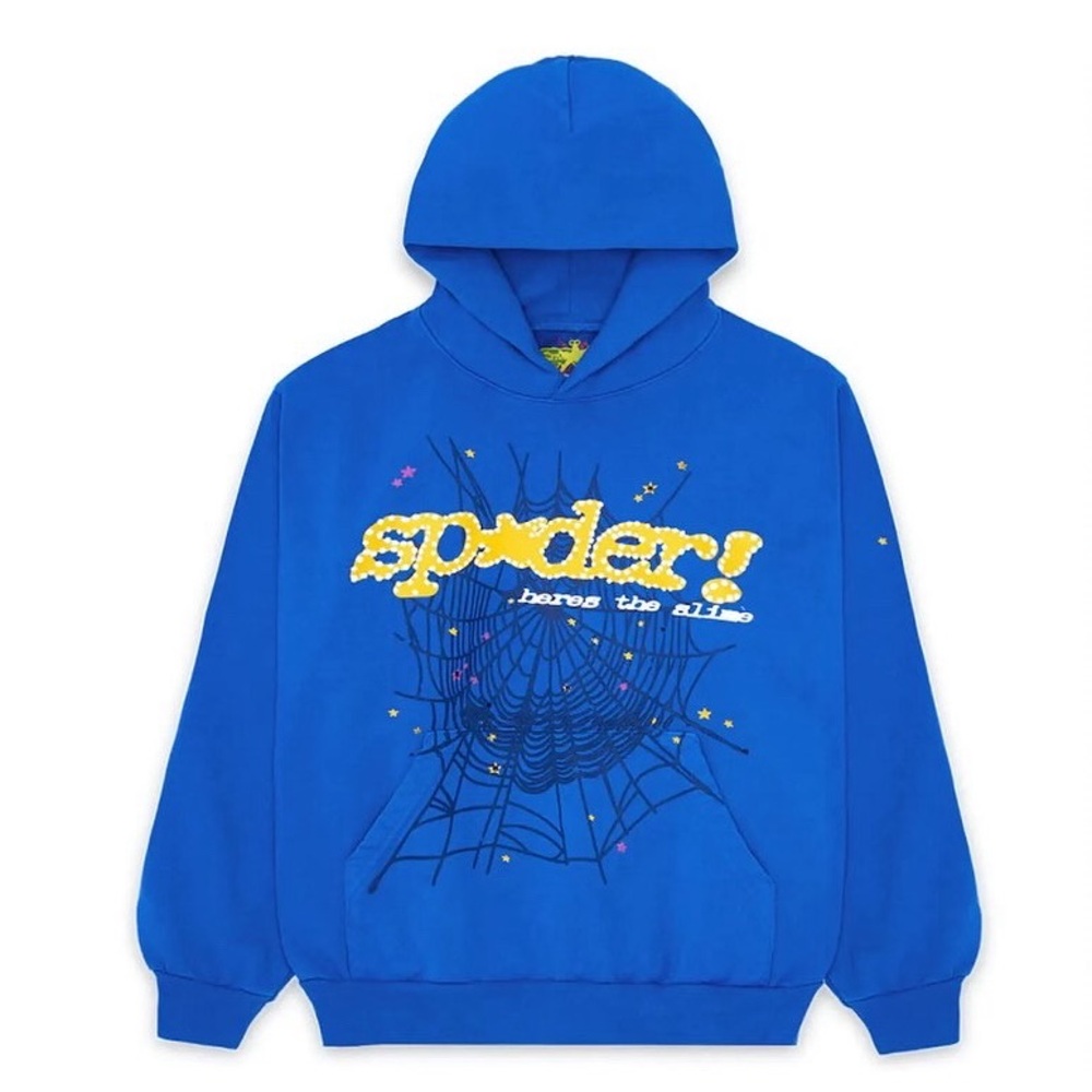 Sp5der TC Hoodie Blue